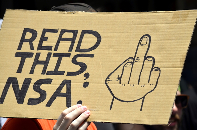 Read this NSA (middle finger)