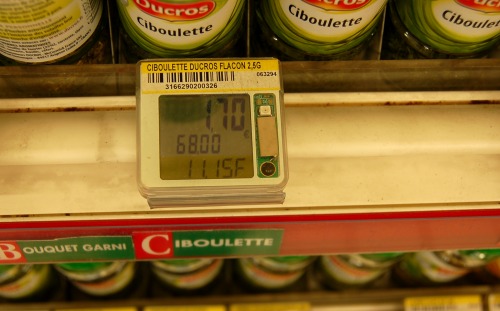 ciboulette prix au 100 grammes