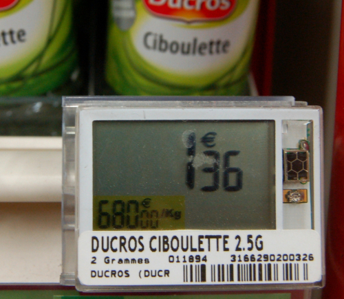 prix de la ciboulette