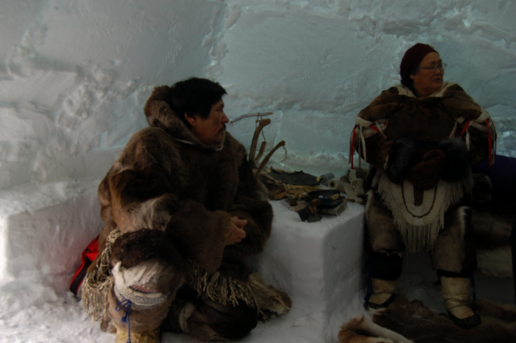 inside an inuit igloo